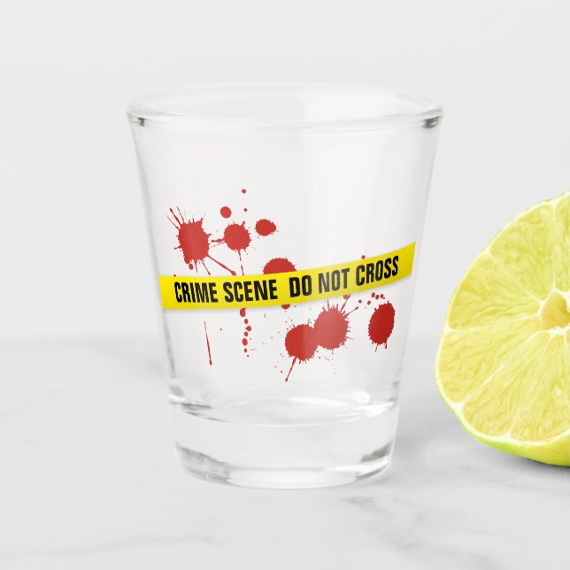 Verre A Shot Scène criminelle (Devant)