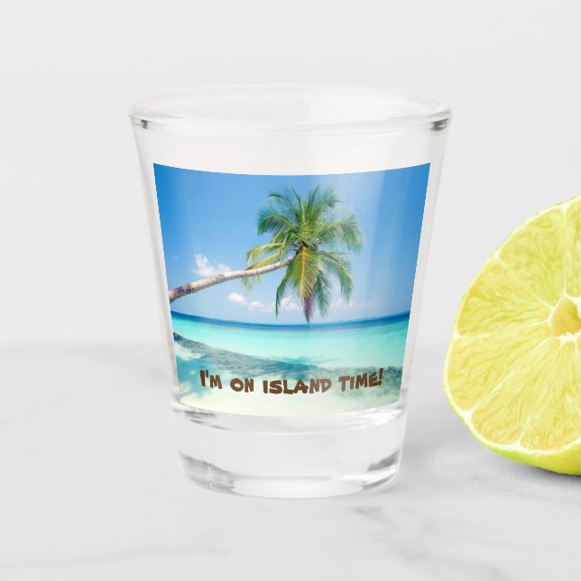 Verre A Shot Scène de plage 2 (Devant)