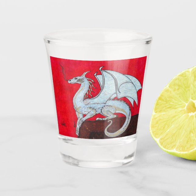 VERRE A SHOT SCORCHED DRAGON (Devant)
