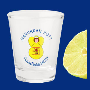 Verre A Shot Scot Lion Rampant drapeau Hanoukka Angel Personnal