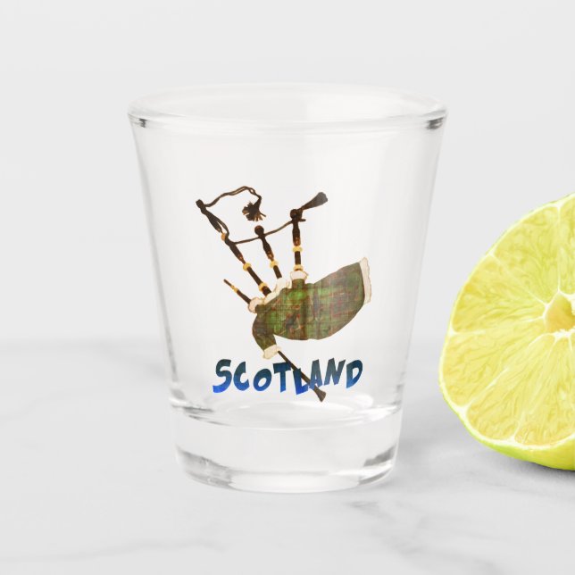 Verre A Shot Scotland Bagpipes (Devant)