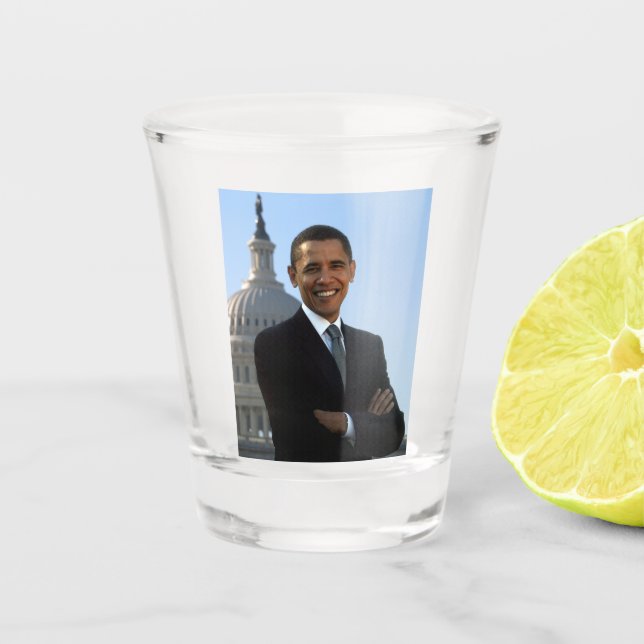Verre A Shot Sénateur américain, 44e président américain Barack (Devant)