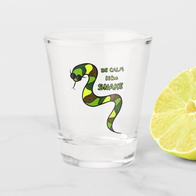 Verre A Shot Serpent vert (Devant)