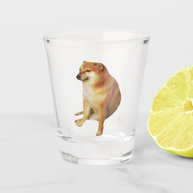 Verre A Shot Shot Glass Cheems mème (Devant)