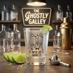 Verre A Shot Si vous l'avez, hantez-le – Joli Couple de Fantôme