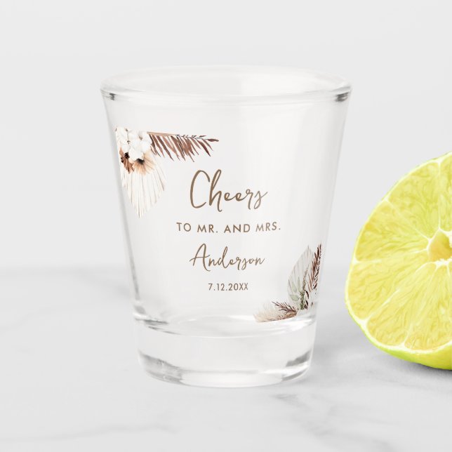Verre A Shot SIERRA Bohemian Wedding Favor (Devant)