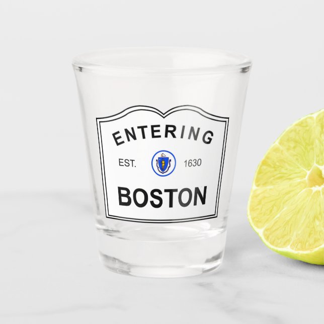 Verre A Shot Signe entrant de Boston (Devant)