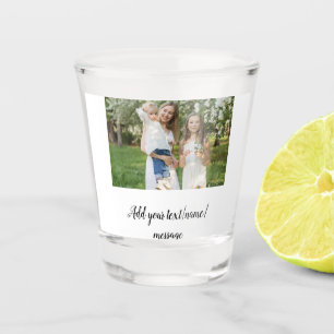 Verre A Shot simple minimum ajouter notre photo collage nom tex