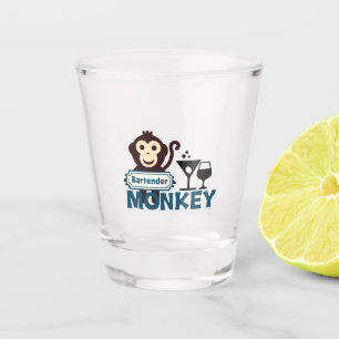 Verre A Shot Singe de barman