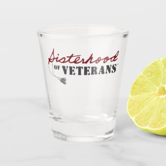 Verre A Shot Sisters of Veterans Military Pride Design