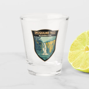 Verre A Shot Snoqualmie Falls Washington Cascade Vintage