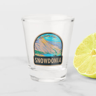 Verre A Shot Snowdonia National Park Wales Lake Glaslyn Vintage