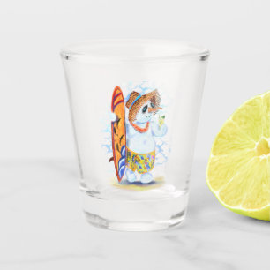 Verre A Shot Snowman Surfer Boire Shot Glass - Fun
