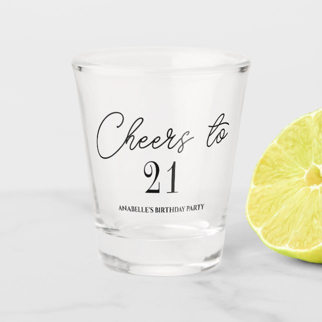 Verre A Shot Soirée de 21 ans (Devant)