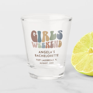 Verre A Shot Soirée de Filles de Bachelorette Rétro