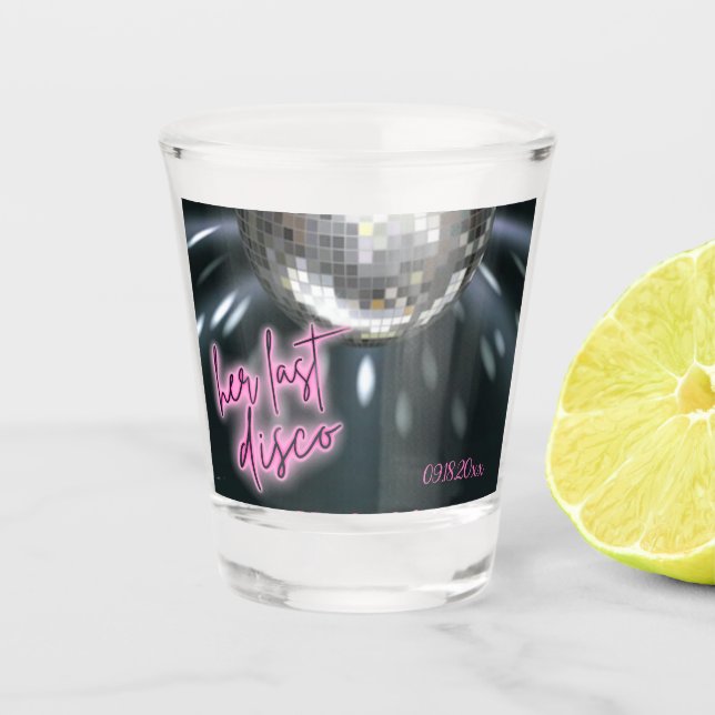 Verre A Shot Son Dernière soirée de bachelorette Disco  (Devant)