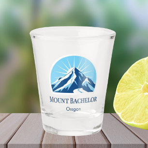 Verre A Shot Souvenir de ski du Mont Bachelor Oregon 