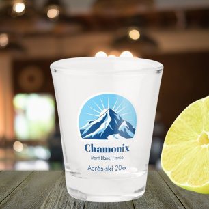 Verre A Shot Souvenir du ski Chamonix Mont Blanc France