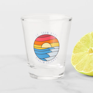 Verre A Shot St. John USVI Vintage Beach Sunset