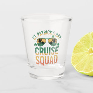 Verre A Shot St Patrick's Day Cruise Squad Amusant Famille Matc