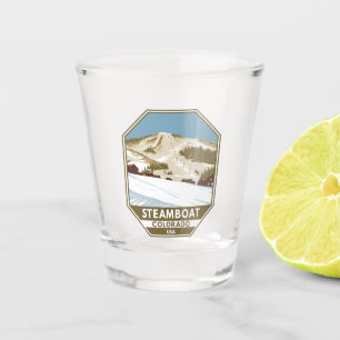 Verre A Shot Station de ski de bateau à vapeur Winter Colorado