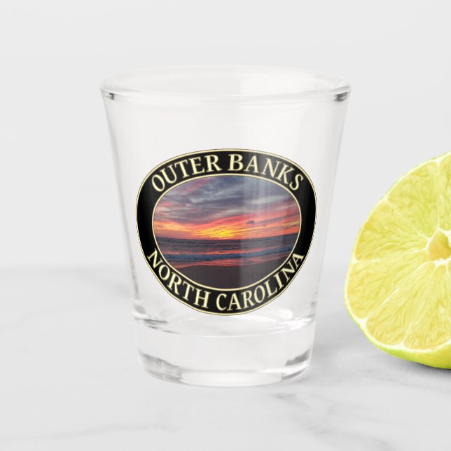 Verre A Shot Sunrise des banques externes à Kitty Hawk, Carolin (Devant)