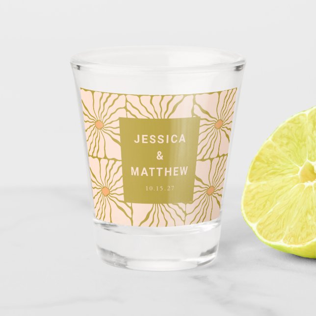 Verre A Shot Super Retro Chartreuse Botanique Personnalisé Mari (Devant)