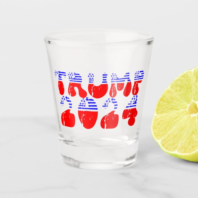 Verre A Shot Super Trump 2024 patriotique (Devant)