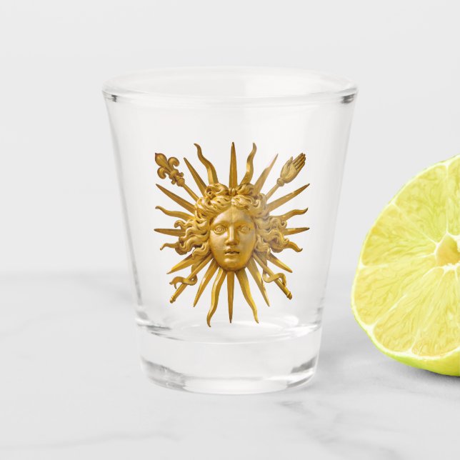 Verre A Shot Symbole de Louis XIV le Roi Soleil (Devant)