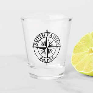 Verre A Shot Symbole personnalisable du monogramme étoile de la