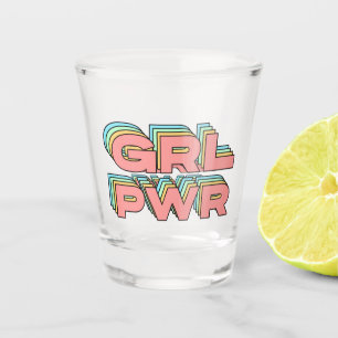 Verre A Shot T-shirt POUVOIR FILLE