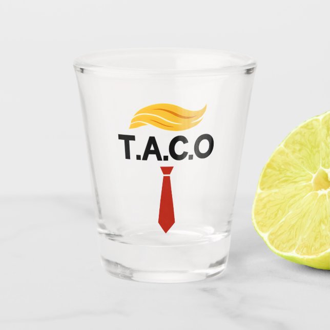 Verre A Shot Taco Trump chasse toujours les poulets (Devant)