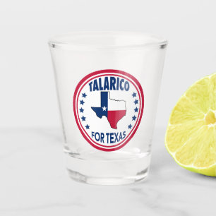 Verre A Shot Talarico pour l'élection patriotique du Texas
