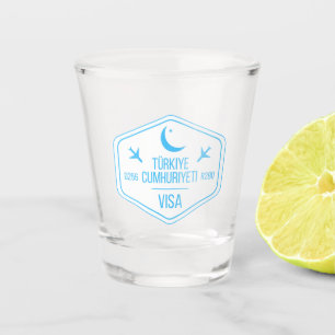 Verre A Shot Tampon de passeport turc