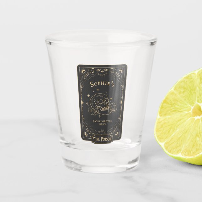 Verre A Shot Tarot Le Poison Bachelorette Party (Devant)