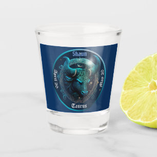Verre A Shot Taurus Zodiac personnalisable