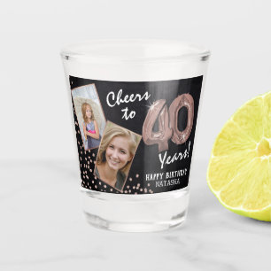 Verre A Shot Tchin pour les 40 ans 2 Photo