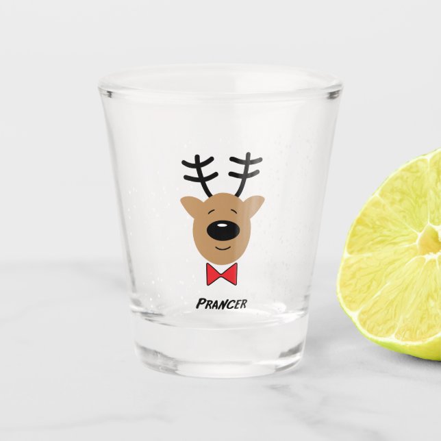 Verre A Shot Team Reindeer - Prancer (Devant)