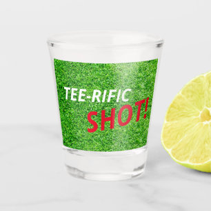 Verre A Shot Tee-rific Shot Golf Lover Fête de la fête