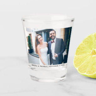 Verre A Shot Téléchargez votre propre photo l'épousant de la
