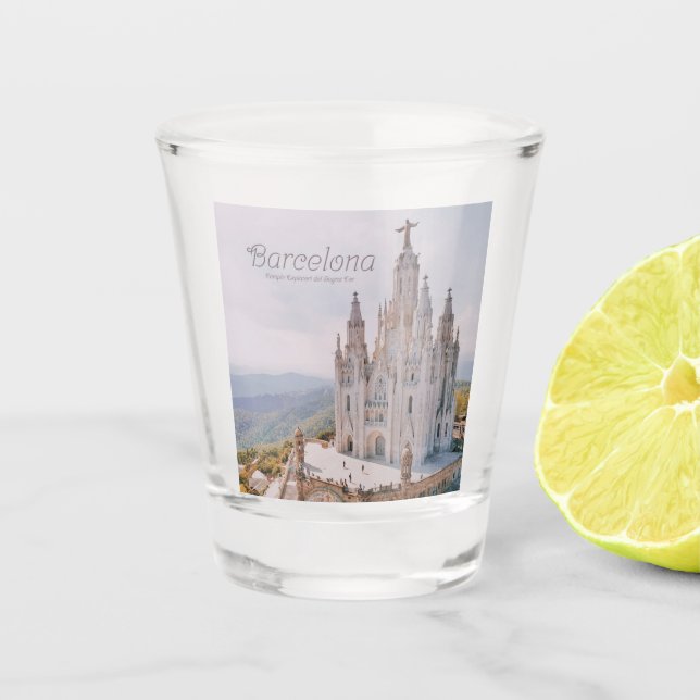 Verre A Shot Temple d'Espagne de Barcelone Expiatori del Sagrat (Devant)