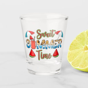 Verre A Shot Temps d'été doux Coupe de pastèque colorée