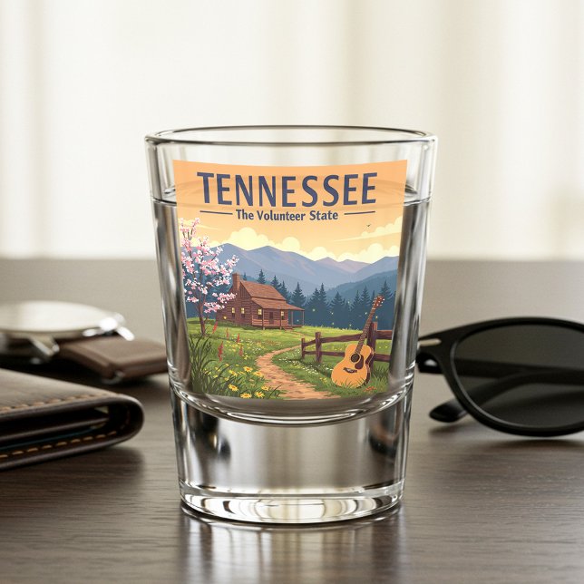 Verre A Shot Tennessee vintage (Créateur téléchargé)