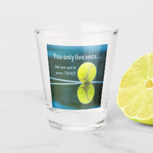 Verre A Shot Tennis en direct une fois sept fois, Tennis Ball,