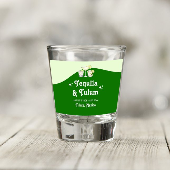 Verre A Shot Tequila Citron Vert de Tulum et Bachelorette (Créateur téléchargé)