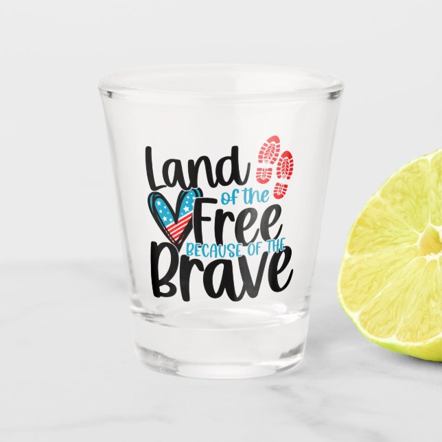 Verre A Shot Terre des Libres (Devant)