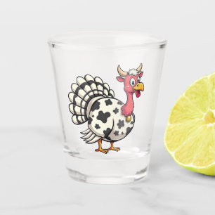 Verre A Shot Thanksgiving Turkey Moo Cow Head Fundy Fall Family