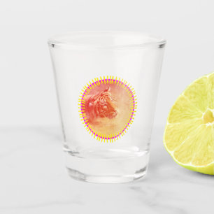Verre A Shot Tigre coloré