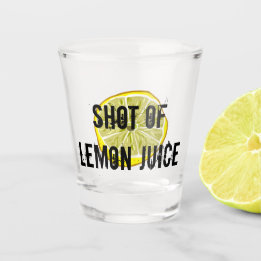 Verre A Shot Tir de jus de citron