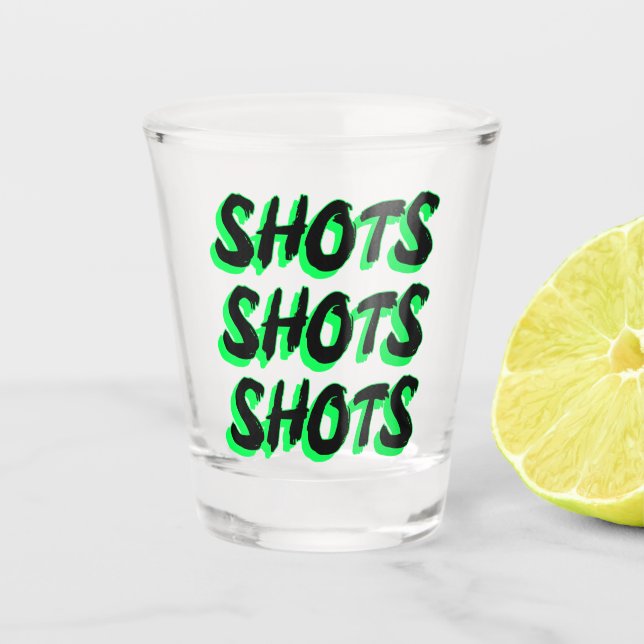 Verre A Shot Tirages Tirages Vert (Devant)